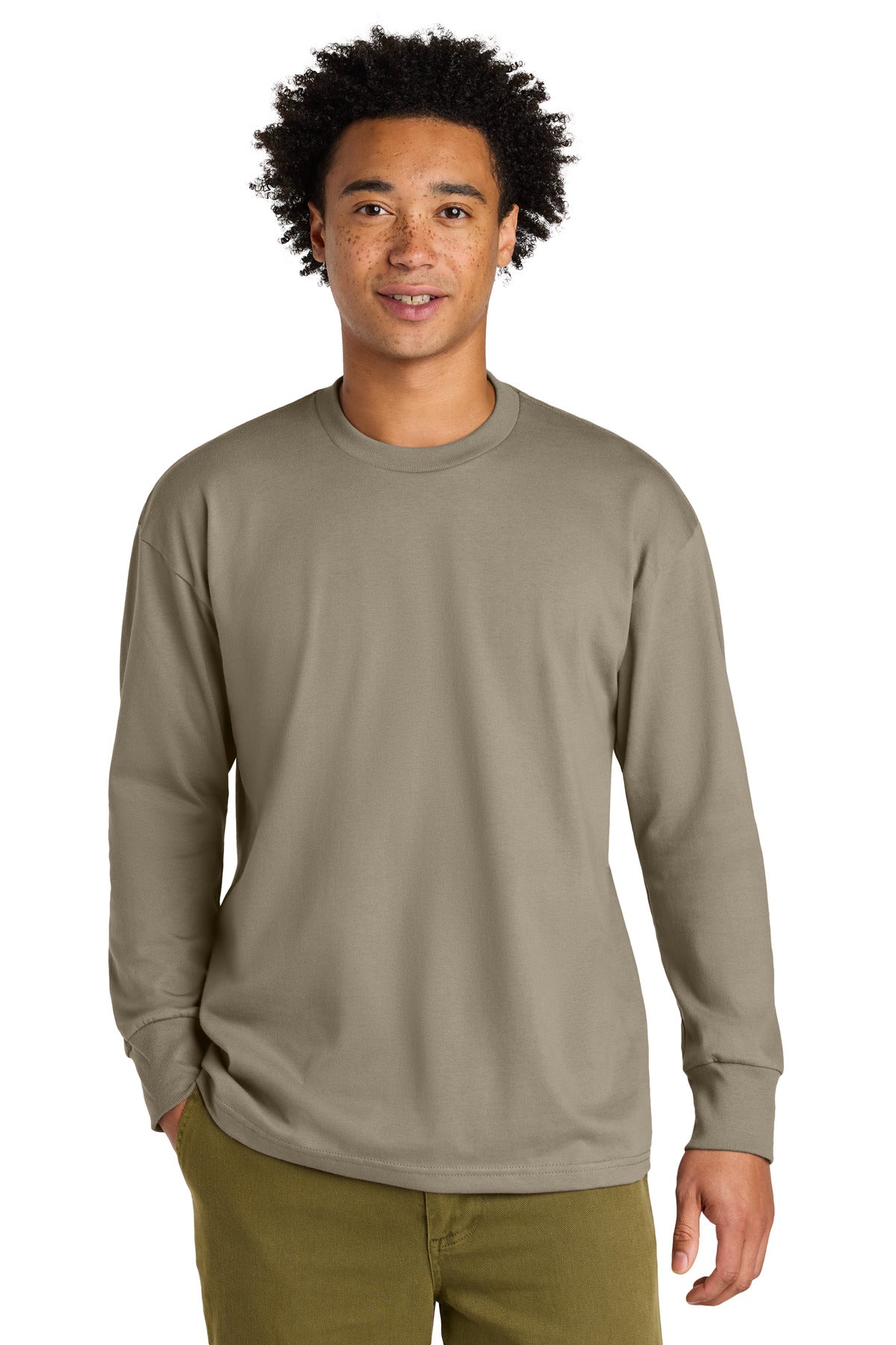 Next Level Apparel® Heavyweight Long Sleeve Tee - Tan - XS