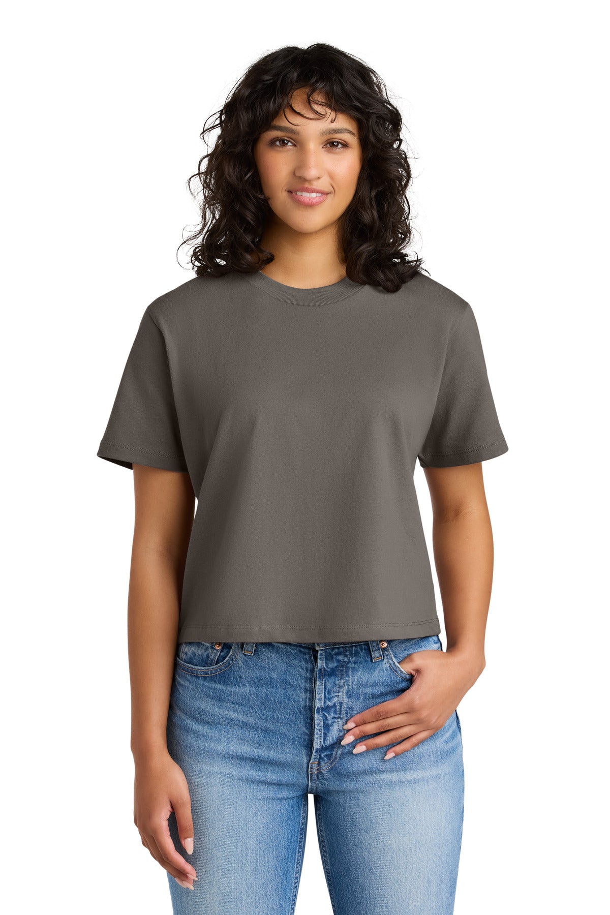 Next Level Apparel® Women's Heavyweight Boxy Tee - Shiitake - XS