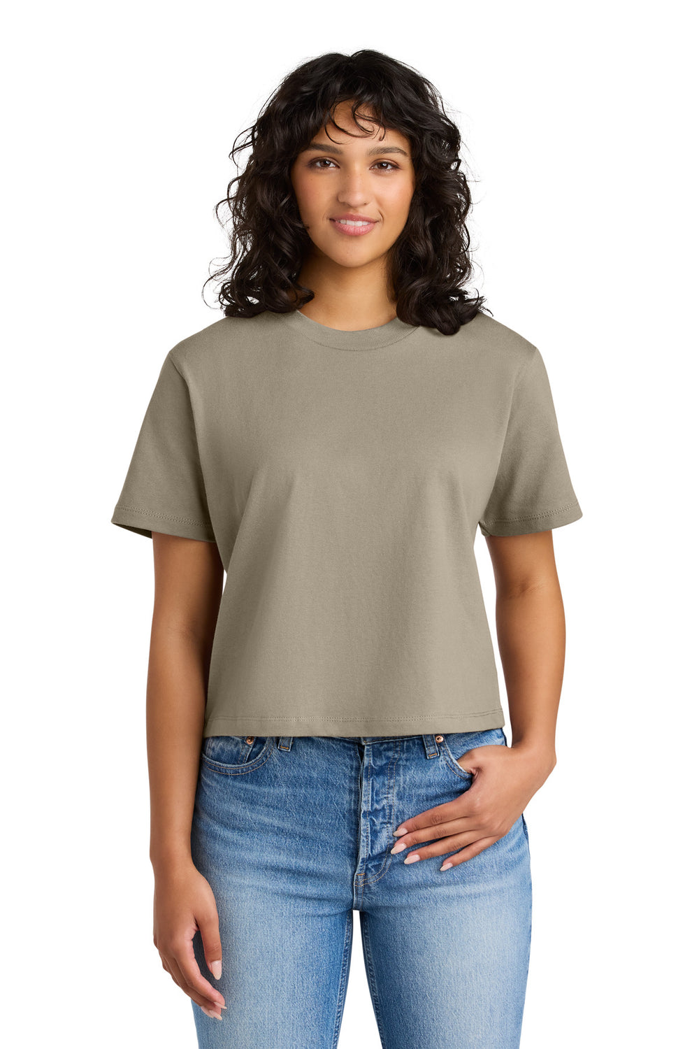 Next Level Apparel® Women's Heavyweight Boxy Tee - Tan - XS