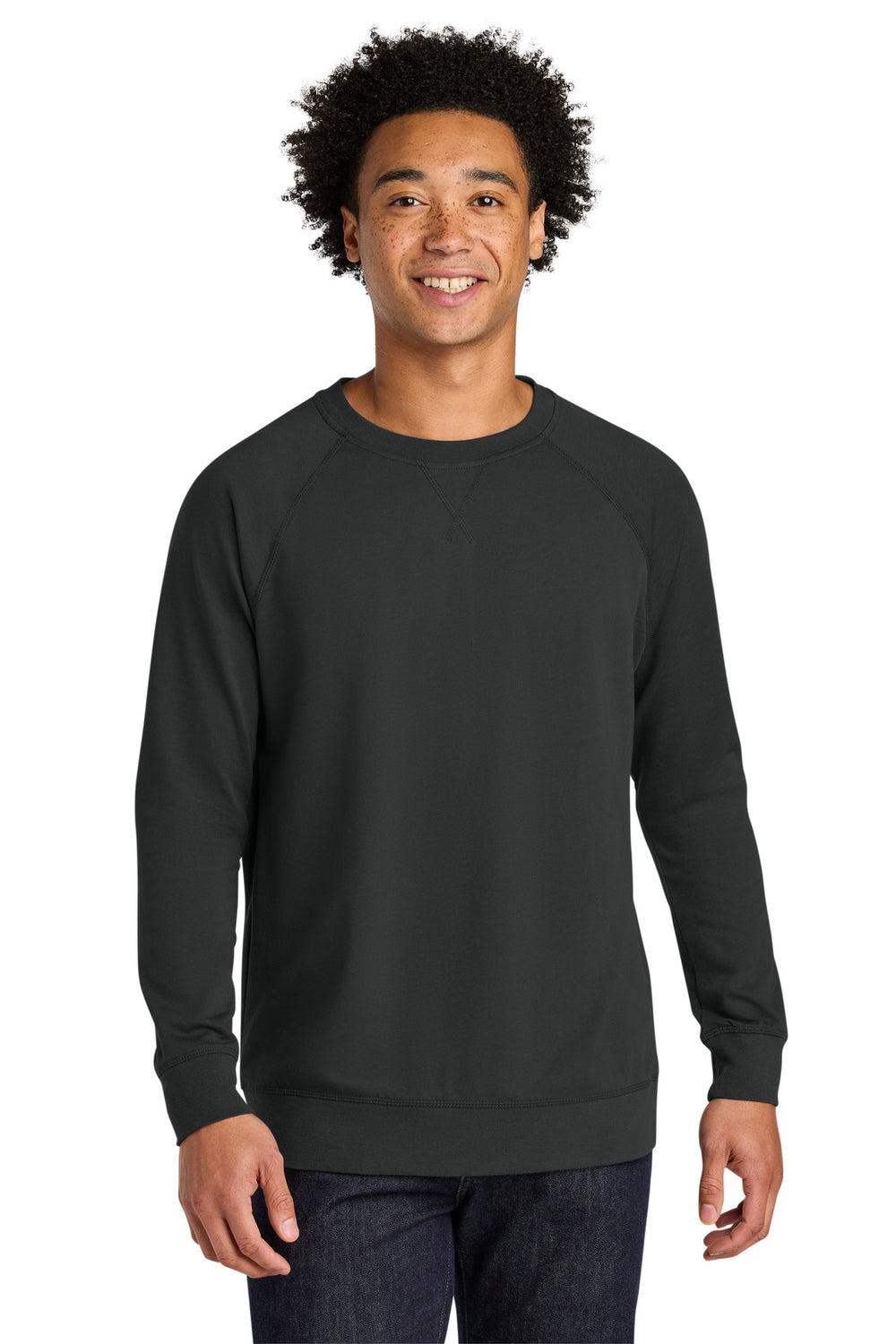 Next Level Apparel® Laguna Raglan Sweatshirt - Graphite Black - XS