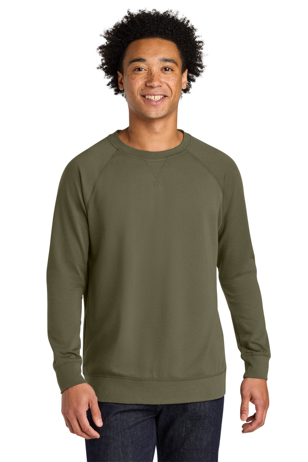 Next Level Apparel® Laguna Raglan Sweatshirt - Military Green - XS