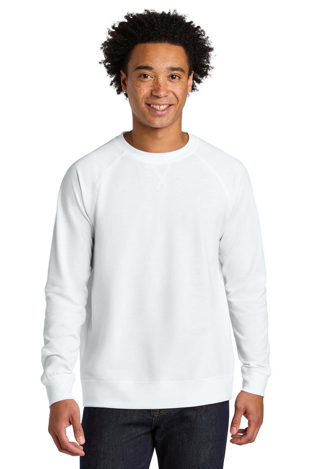 Next Level Apparel® Laguna Raglan Sweatshirt - White - XS
