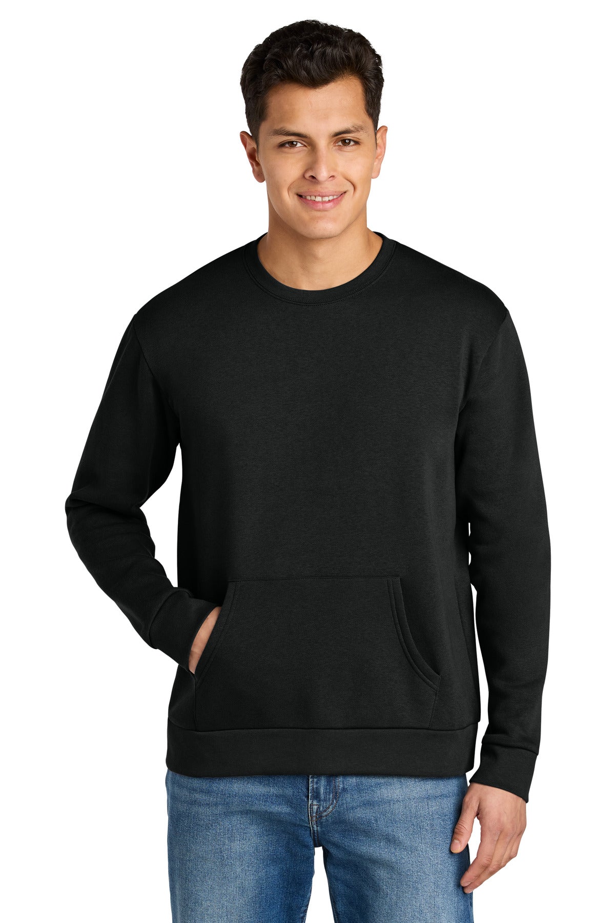 Next Level Apparel® Santa Barbara Pocket Sweatshirt - Black - XS
