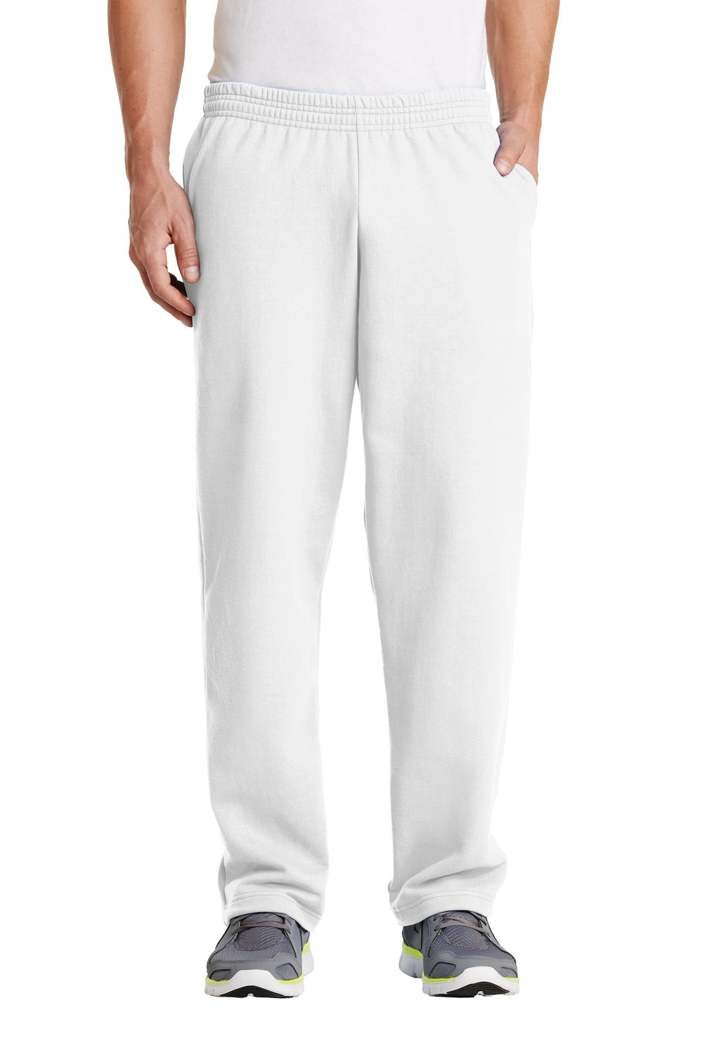 Port & Coâ„¢ Core Fleece Sweatpant with Pockets. PC78P - White - S