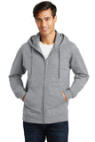 Port & Coâ„¢ Fan Favorite Fleece Full-Zip Hooded Sweatshirt. PC850ZH - Athletic Heather - XS