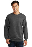 Port & Coâ„¢ Fan Favorite Fleece Crewneck Sweatshirt. PC850 - Dark Heather Grey - XS
