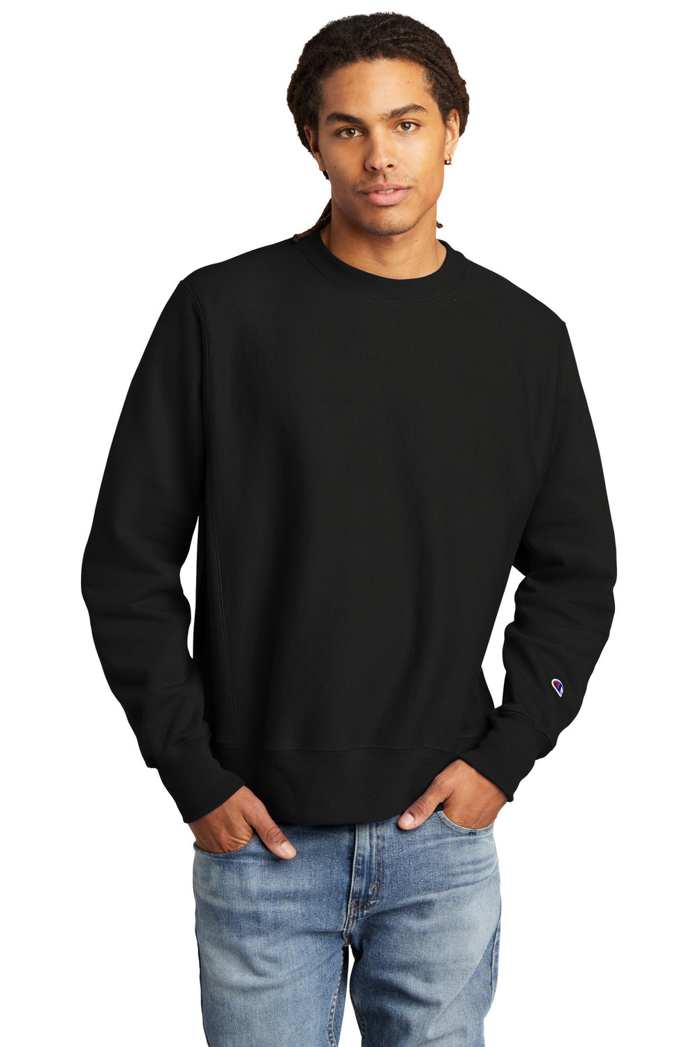 Champion ® Reverse Weave ® Crewneck Sweatshirt - Black - S