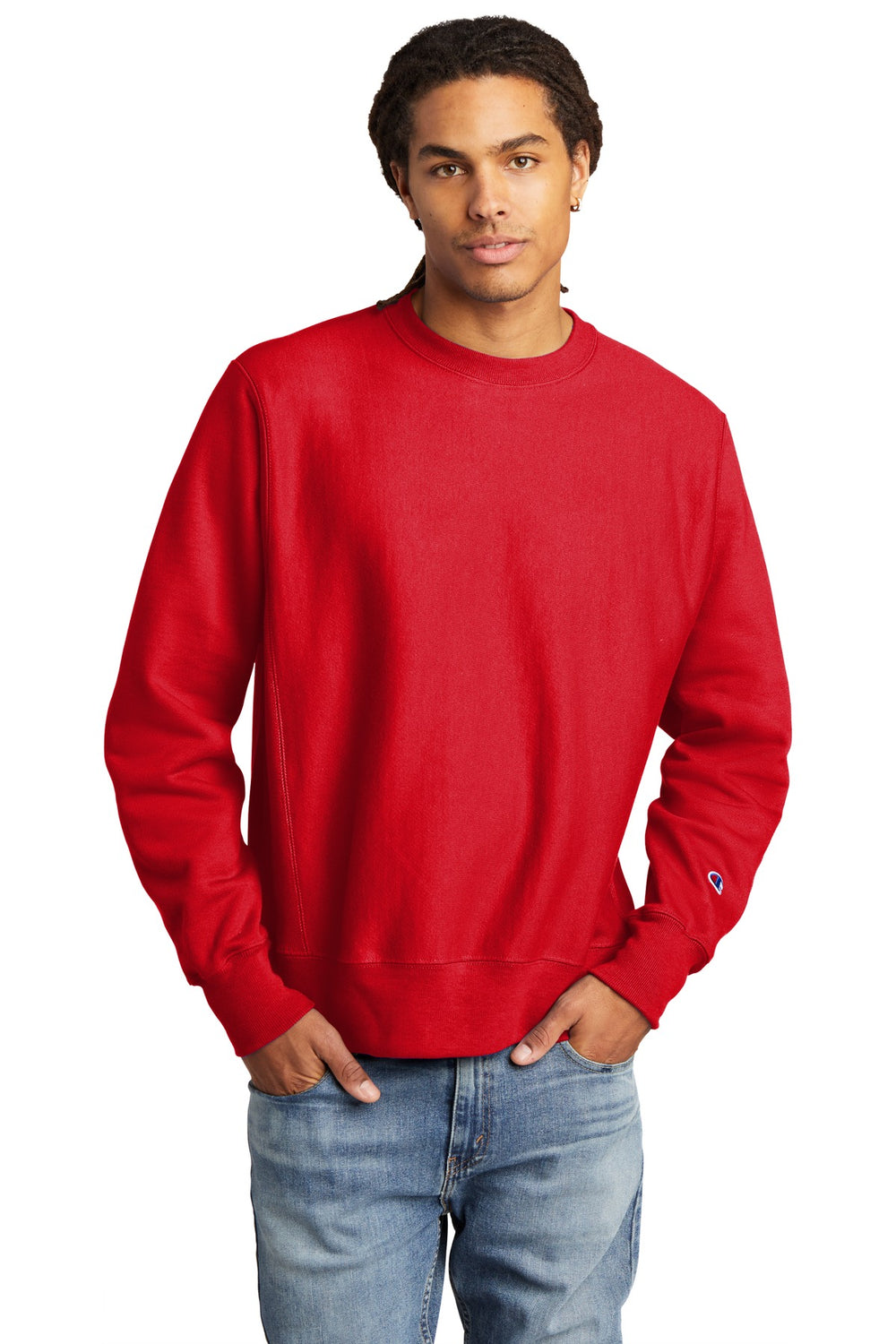 Champion ® Reverse Weave ® Crewneck Sweatshirt - Red - S