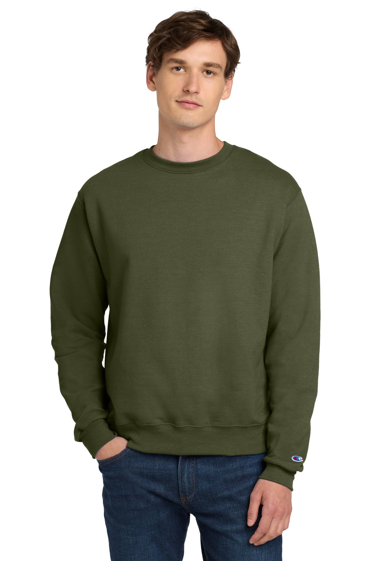 Champion® Powerblend® Crewneck Sweatshirt - Fresh Olive - 2XL