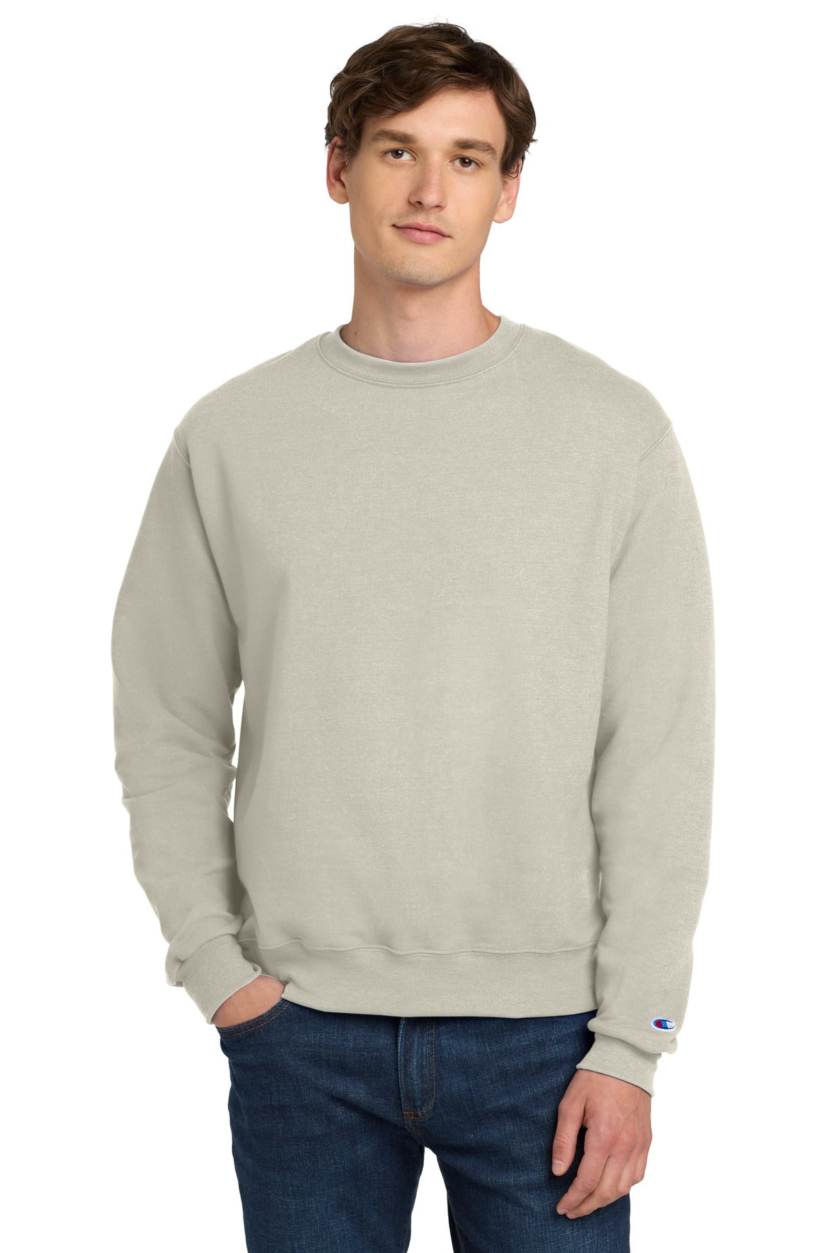Champion® Powerblend® Crewneck Sweatshirt - Sand - 2XL