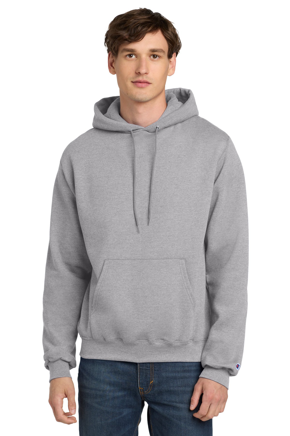 Champion® Powerblend® Pullover Hoodie - Light Steel - S