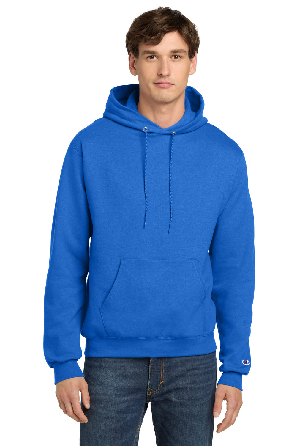 Champion® Powerblend® Pullover Hoodie - Royal Blue - S