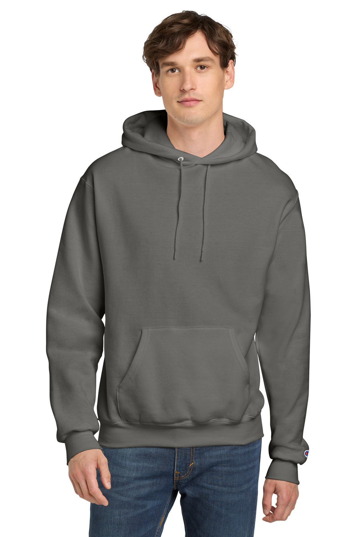 Champion® Powerblend® Pullover Hoodie - Stone Gray - 2XL