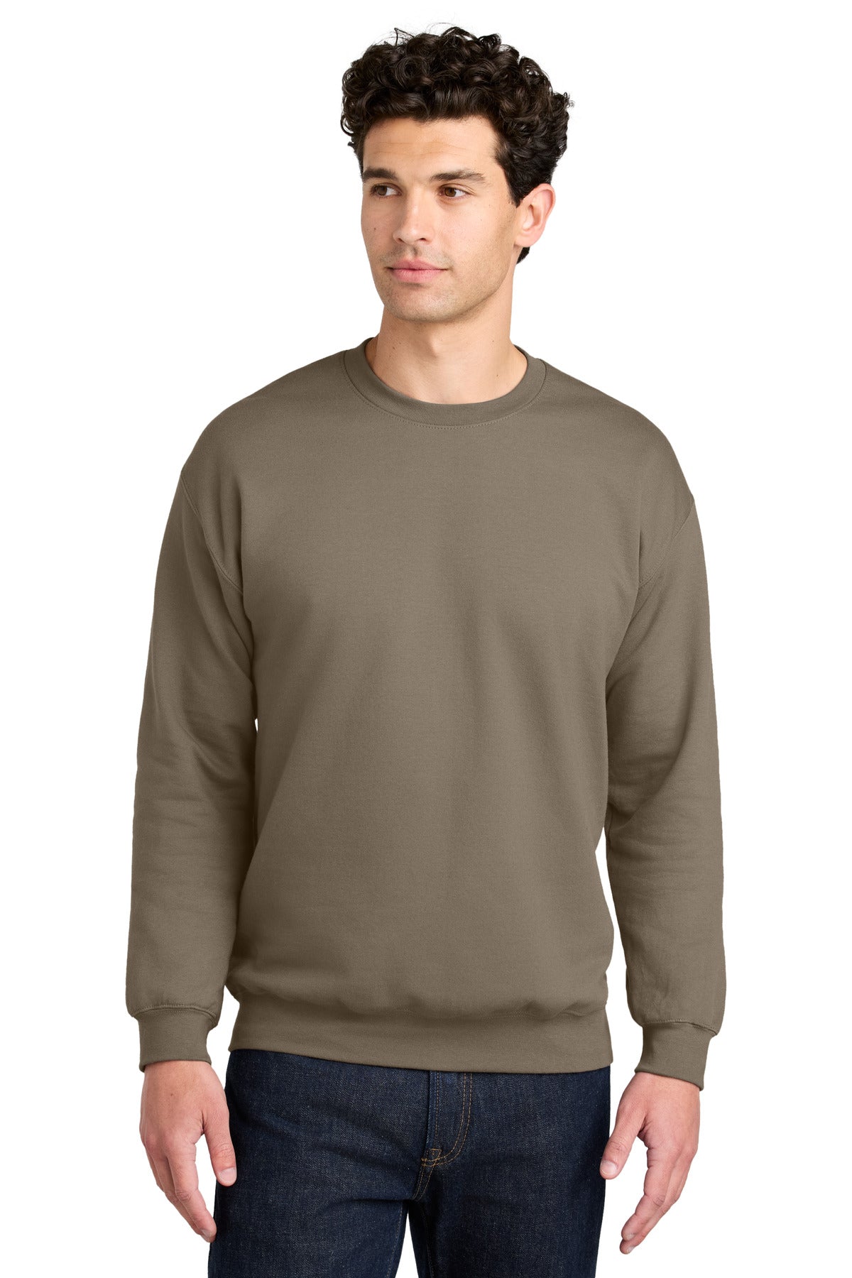 Gildan® Softstyle® Crewneck Sweatshirt - Brown Savana - 2XL