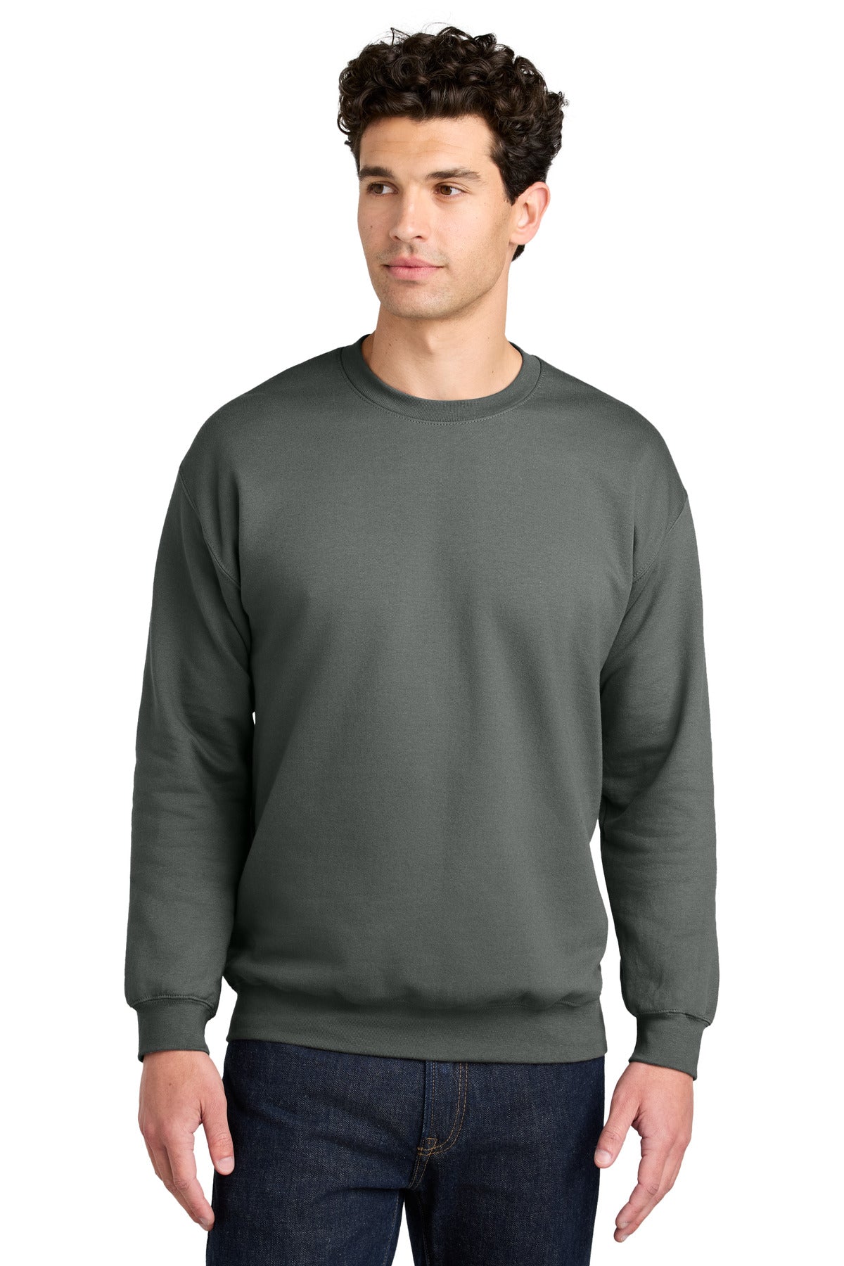 Gildan® Softstyle® Crewneck Sweatshirt - Charcoal - S