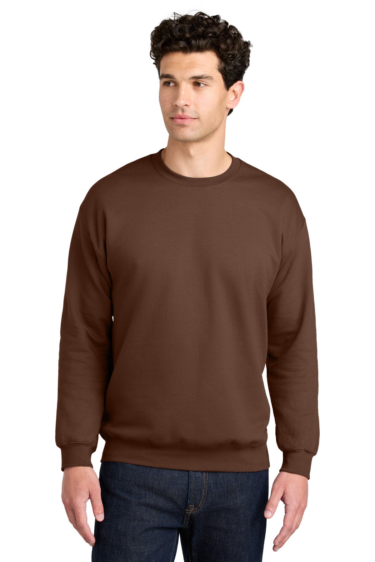 Gildan® Softstyle® Crewneck Sweatshirt - Cocoa - 2XL