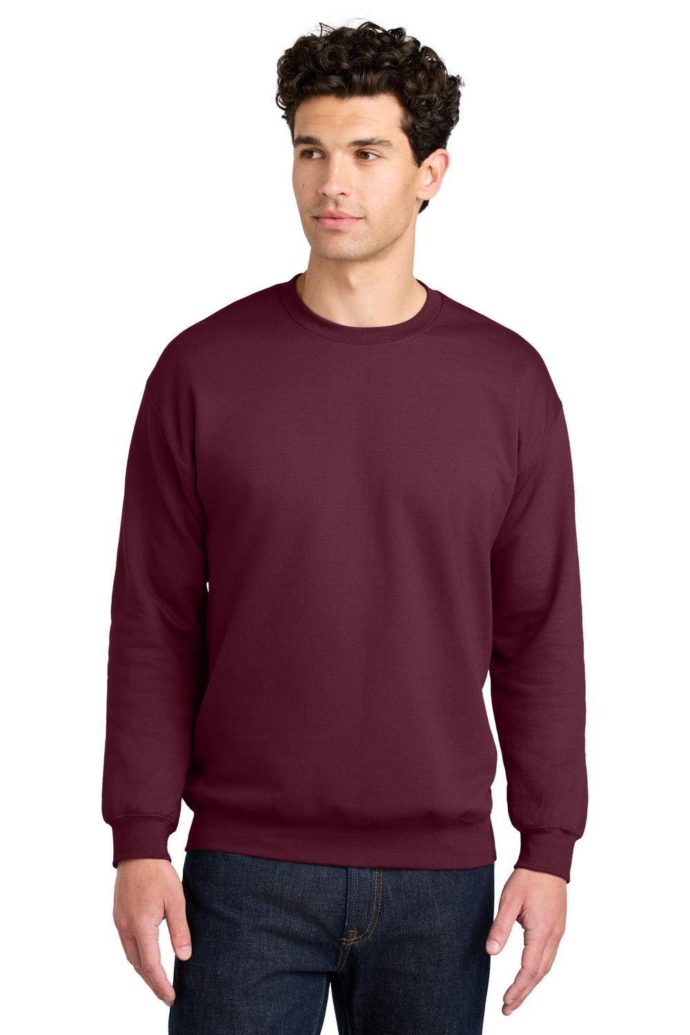 Gildan® Softstyle® Crewneck Sweatshirt - Maroon - S