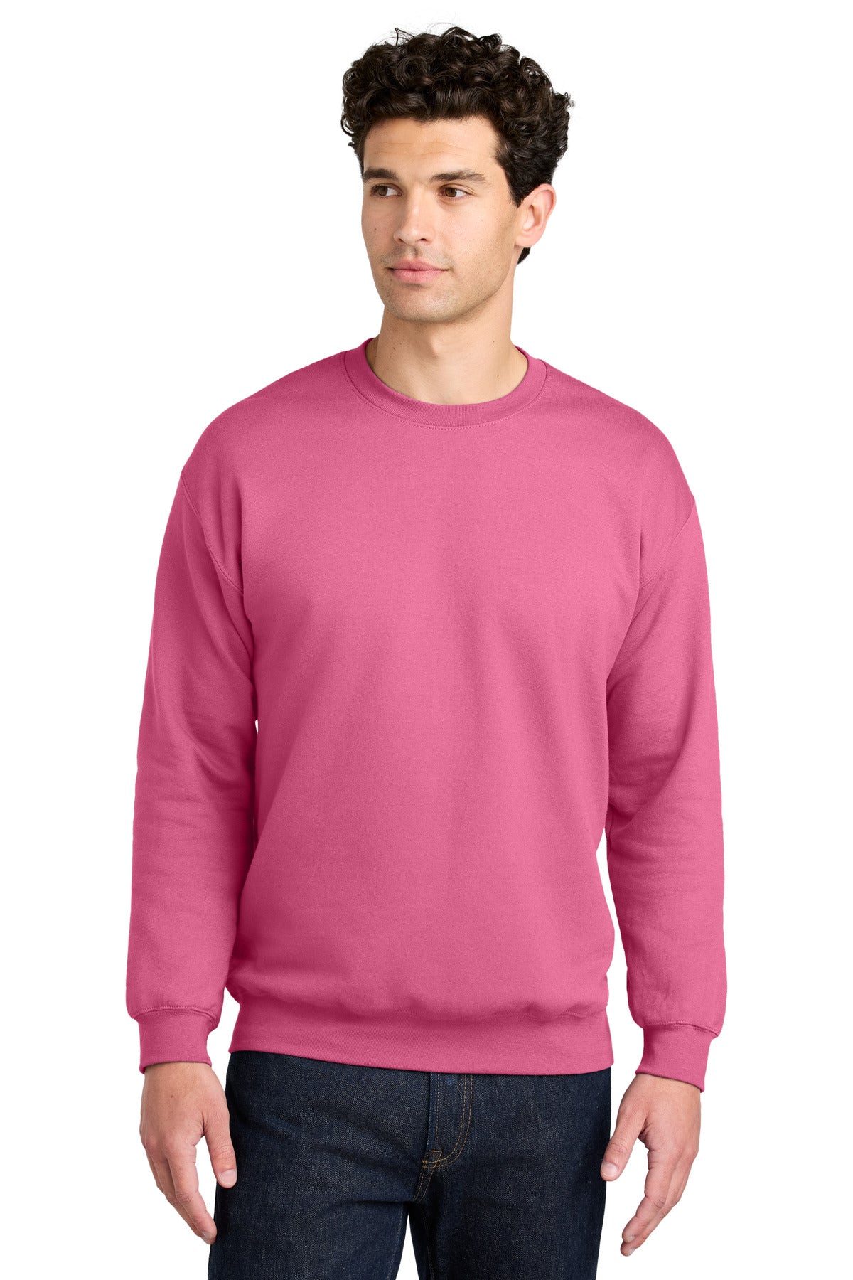 Gildan® Softstyle® Crewneck Sweatshirt - Pink Lemonade - 2XL