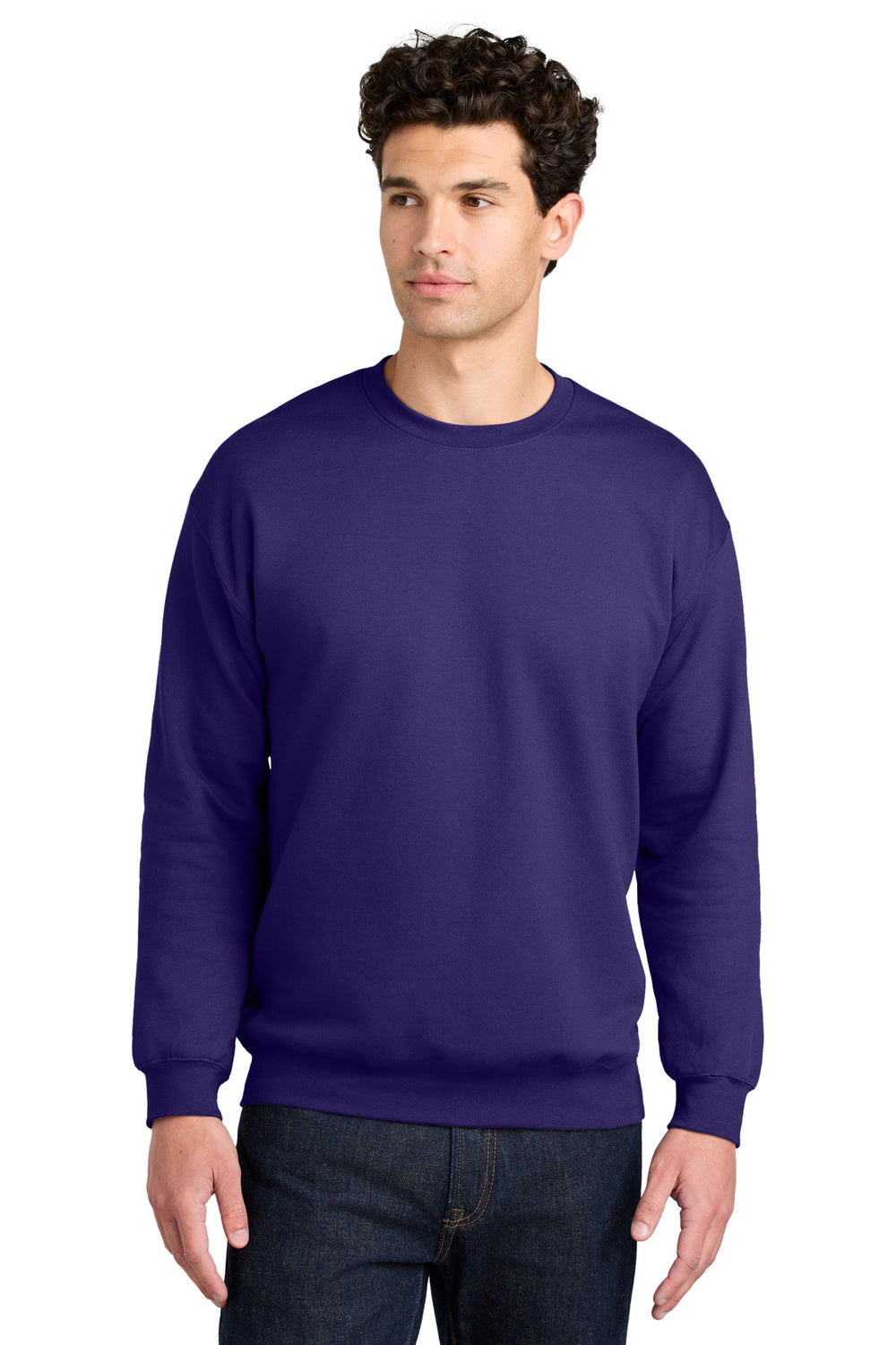 Gildan® Softstyle® Crewneck Sweatshirt - Purple - 2XL