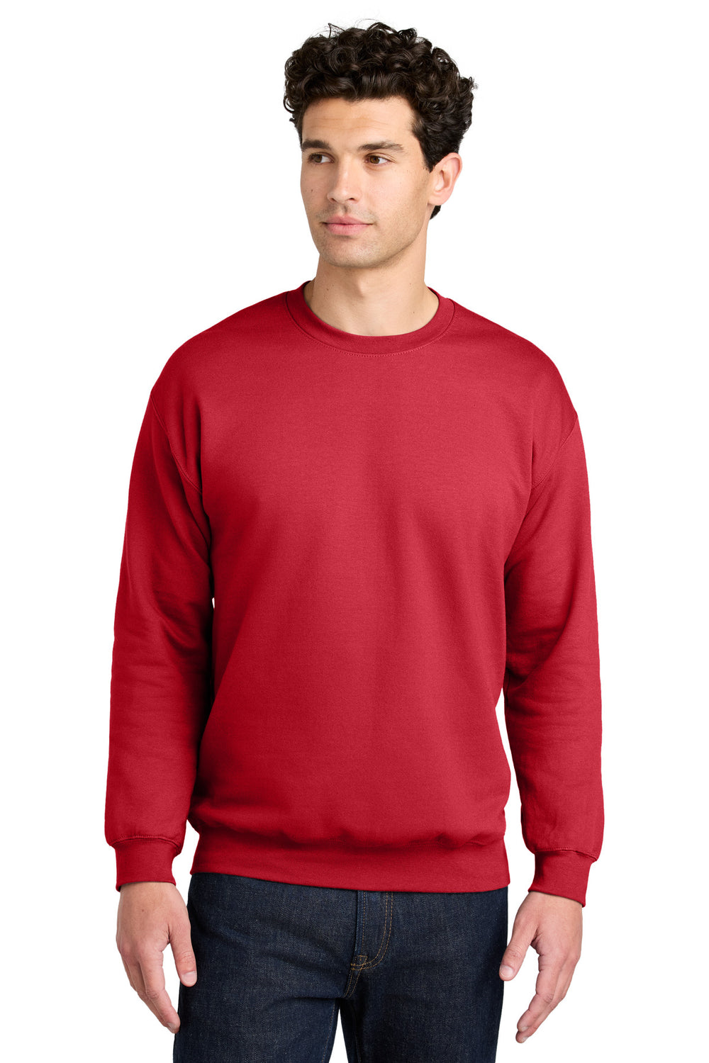 Gildan® Softstyle® Crewneck Sweatshirt - Red - S