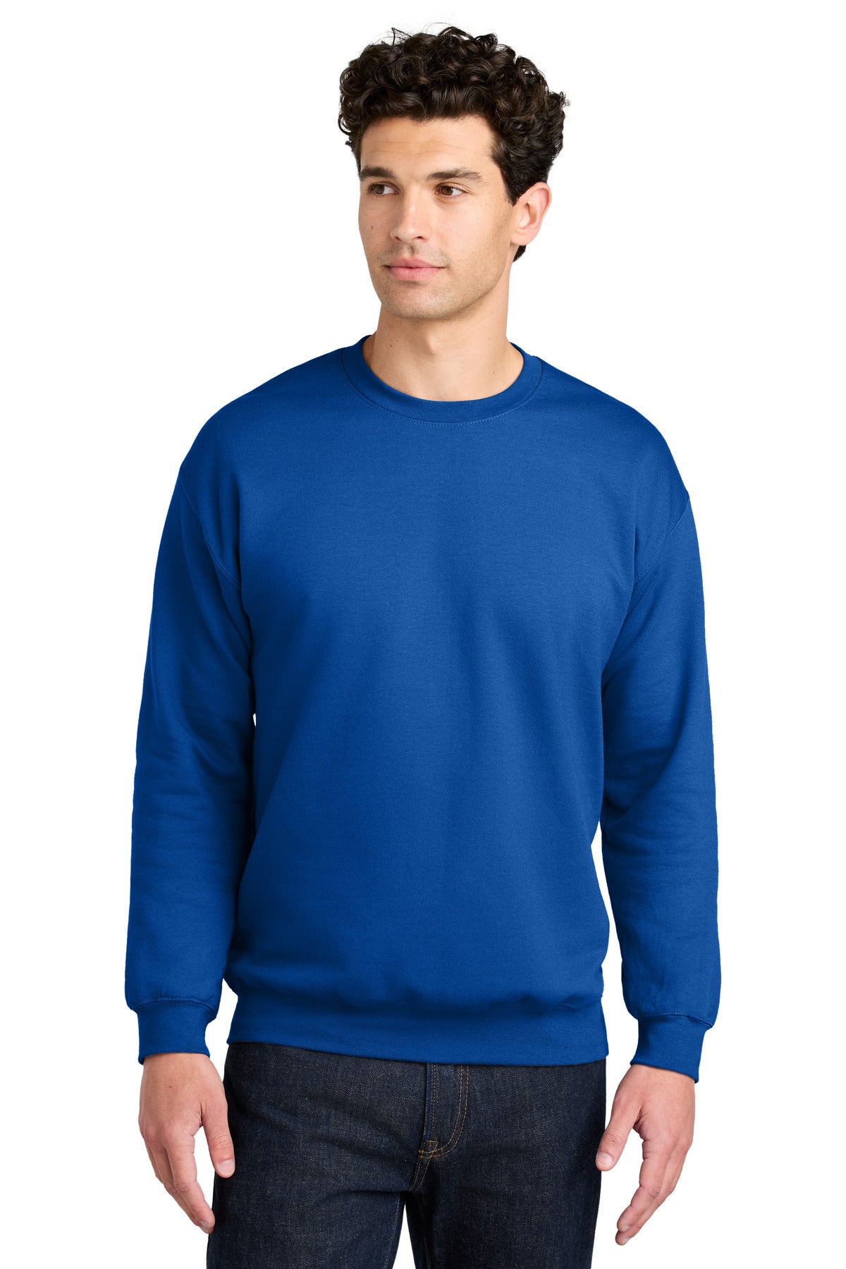 Gildan® Softstyle® Crewneck Sweatshirt - Royal - S