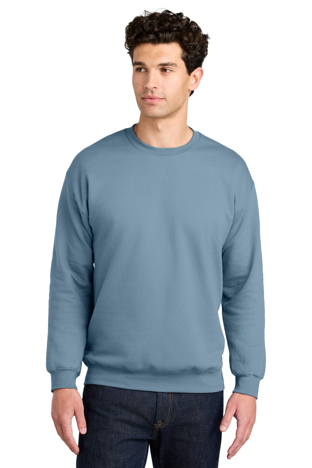 Gildan® Softstyle® Crewneck Sweatshirt - Stone Blue - 2XL