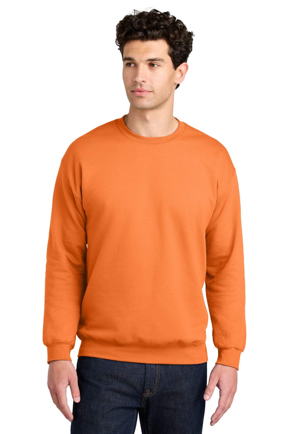 Gildan® Softstyle® Crewneck Sweatshirt - Tangerine - 2XL