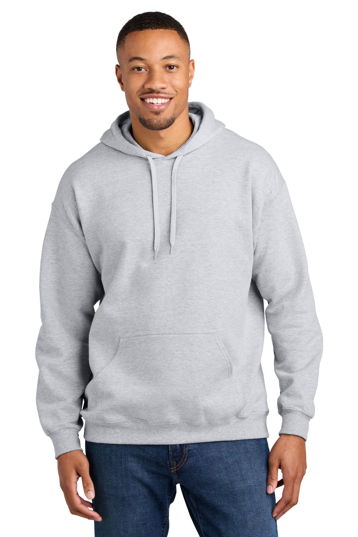 Gildan® Softstyle® Midweight Pullover Hooded Sweatshirt - Ash Grey - 2XL
