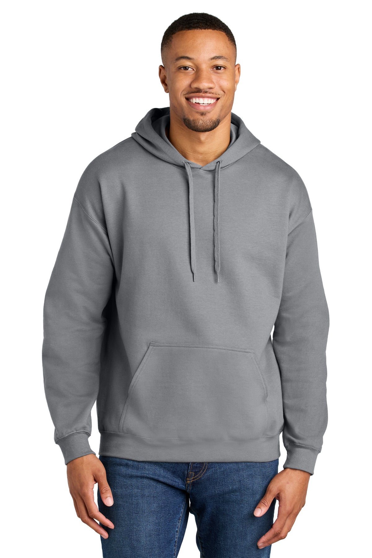 Gildan® Softstyle® Midweight Pullover Hooded Sweatshirt - Cement - 3XL