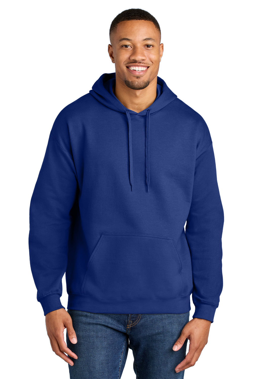 Gildan® Softstyle® Midweight Pullover Hooded Sweatshirt - Cobalt - 2XL