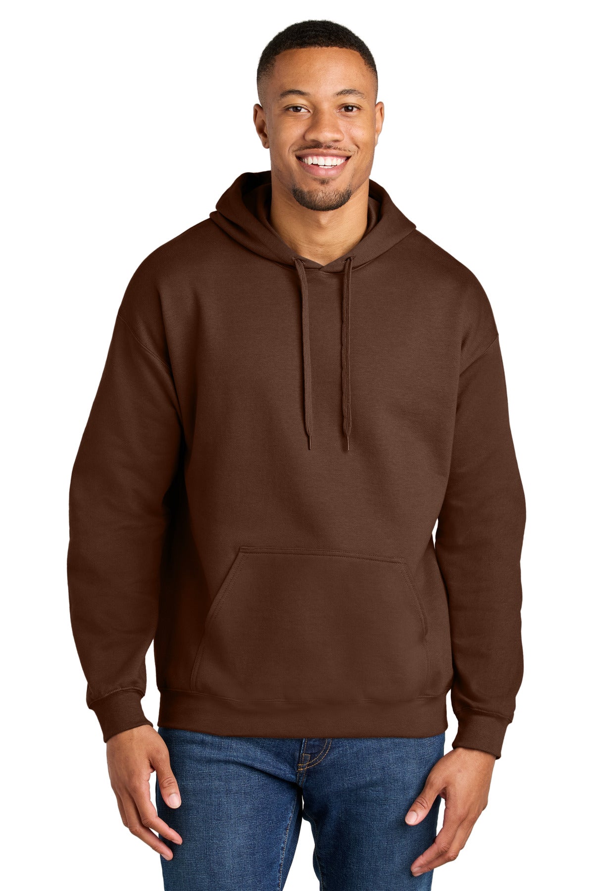 Gildan® Softstyle® Midweight Pullover Hooded Sweatshirt - Cocoa - 2XL