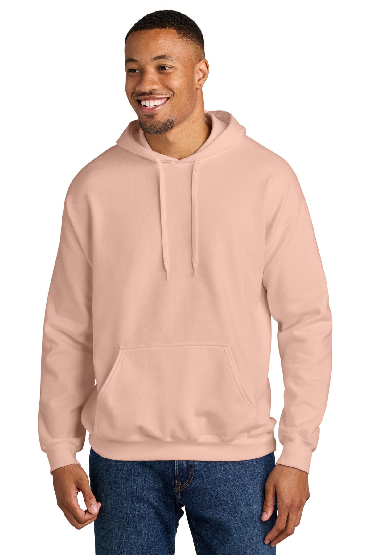 Gildan® Softstyle® Midweight Pullover Hooded Sweatshirt - Dusty Rose - 2XL