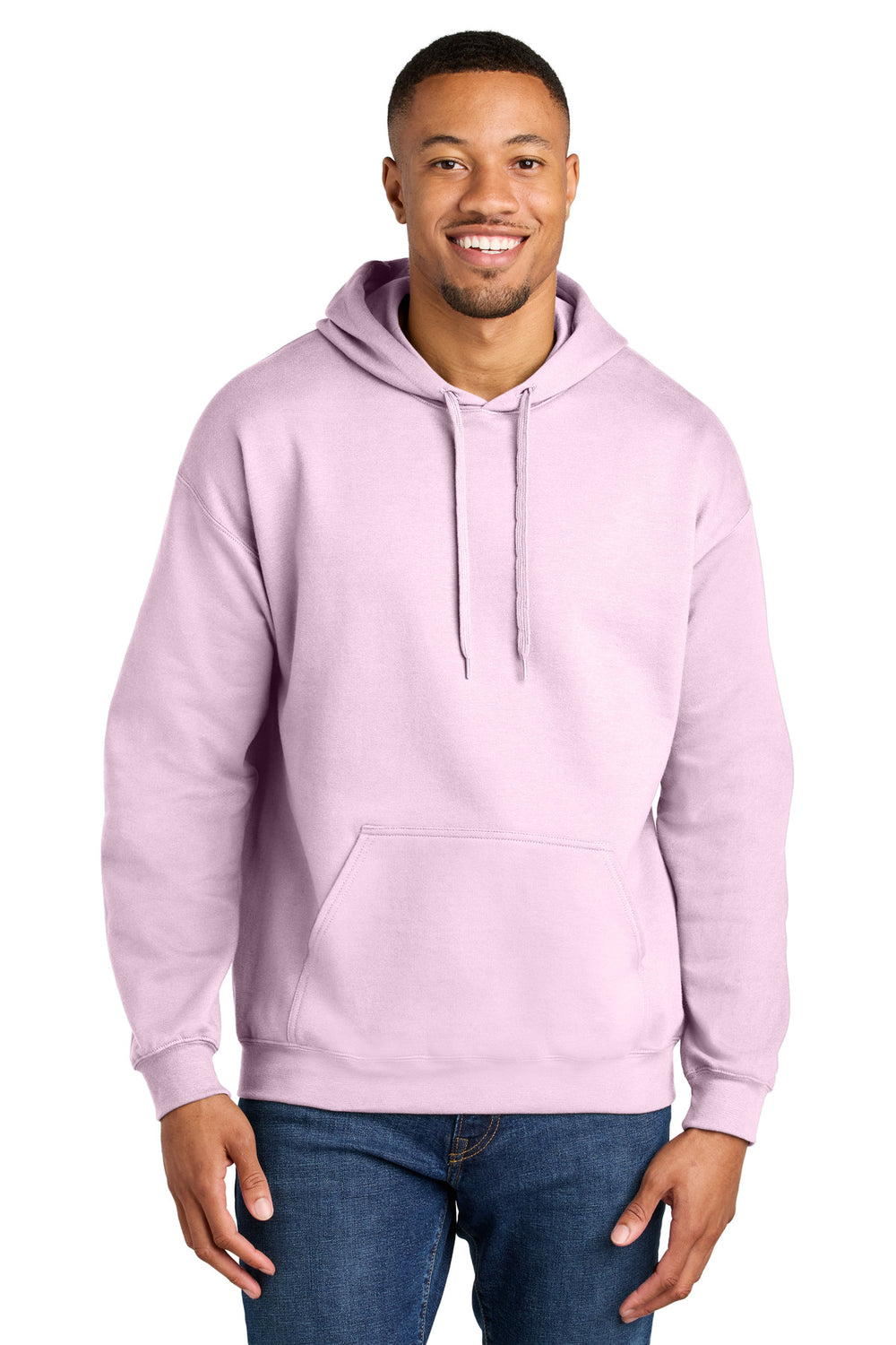Gildan® Softstyle® Midweight Pullover Hooded Sweatshirt - Light Pink - 2XL