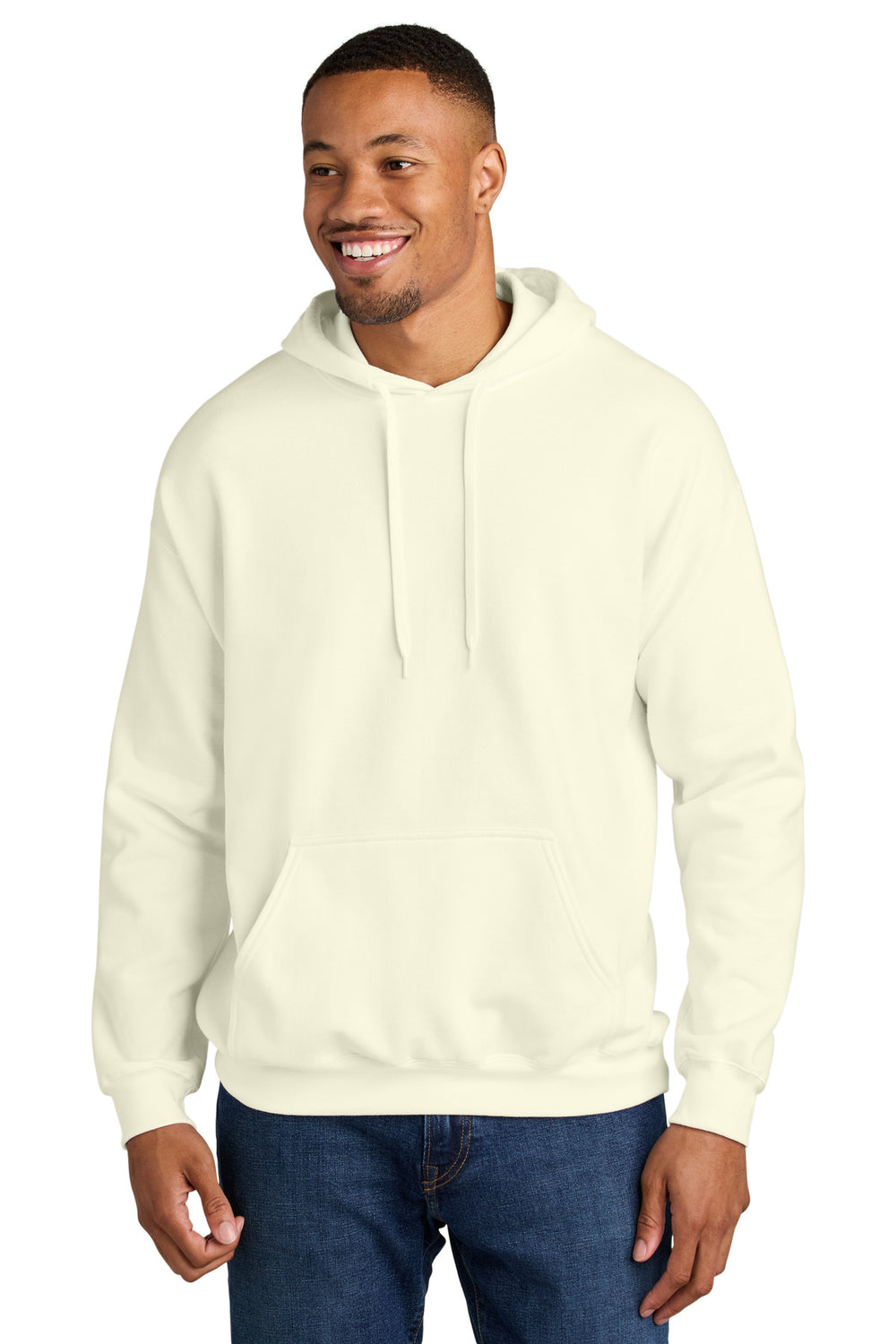 Gildan® Softstyle® Midweight Pullover Hooded Sweatshirt - Off White - 2XL
