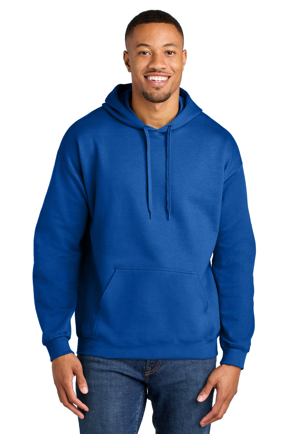 Gildan® Softstyle® Midweight Pullover Hooded Sweatshirt - Royal - 2XL