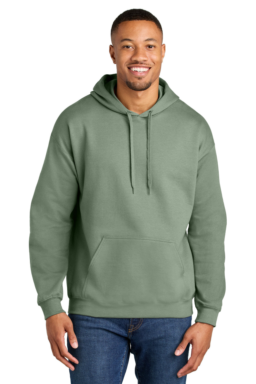 Gildan® Softstyle® Midweight Pullover Hooded Sweatshirt - Sage - 2XL