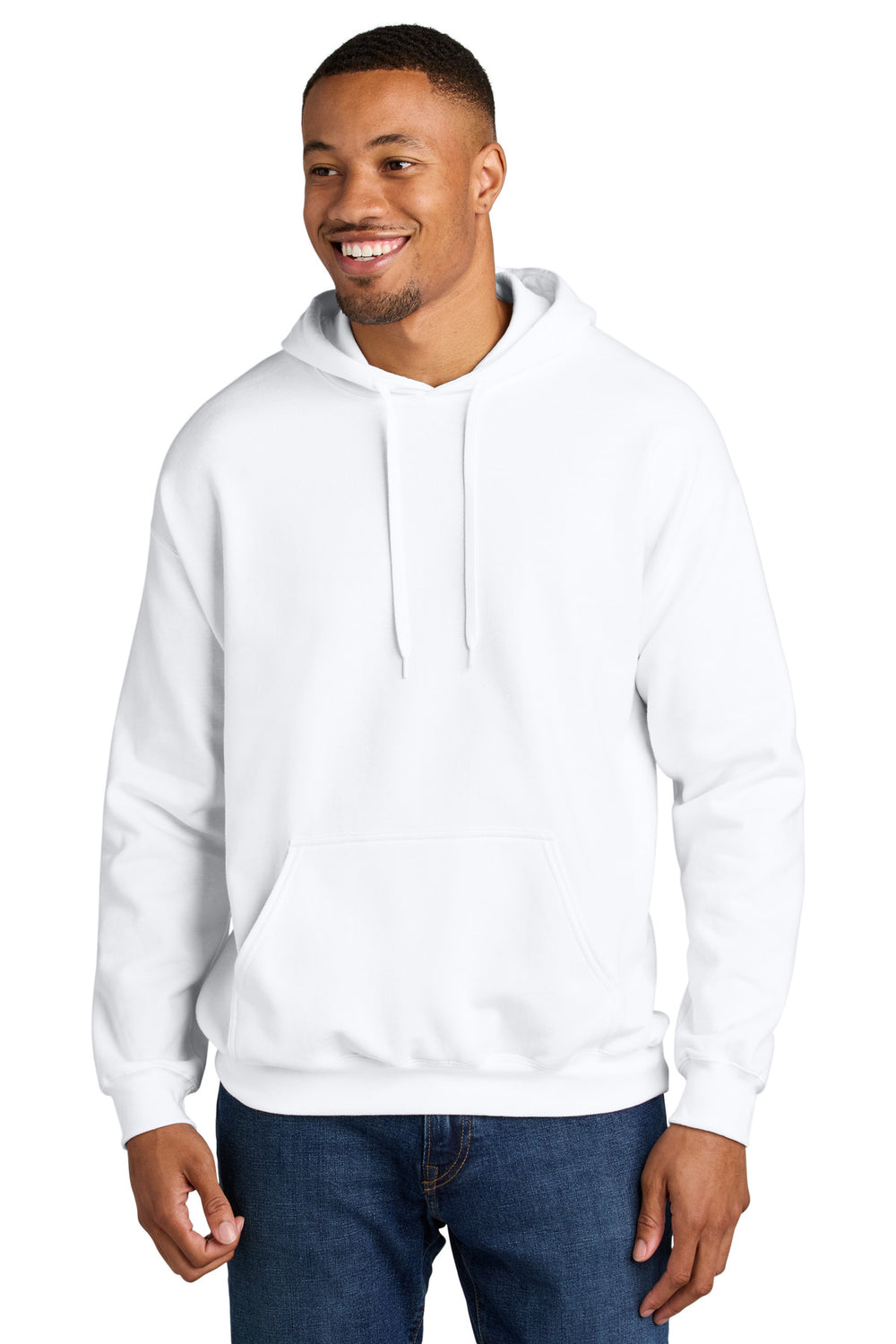 Gildan® Softstyle® Midweight Pullover Hooded Sweatshirt - White - 2XL