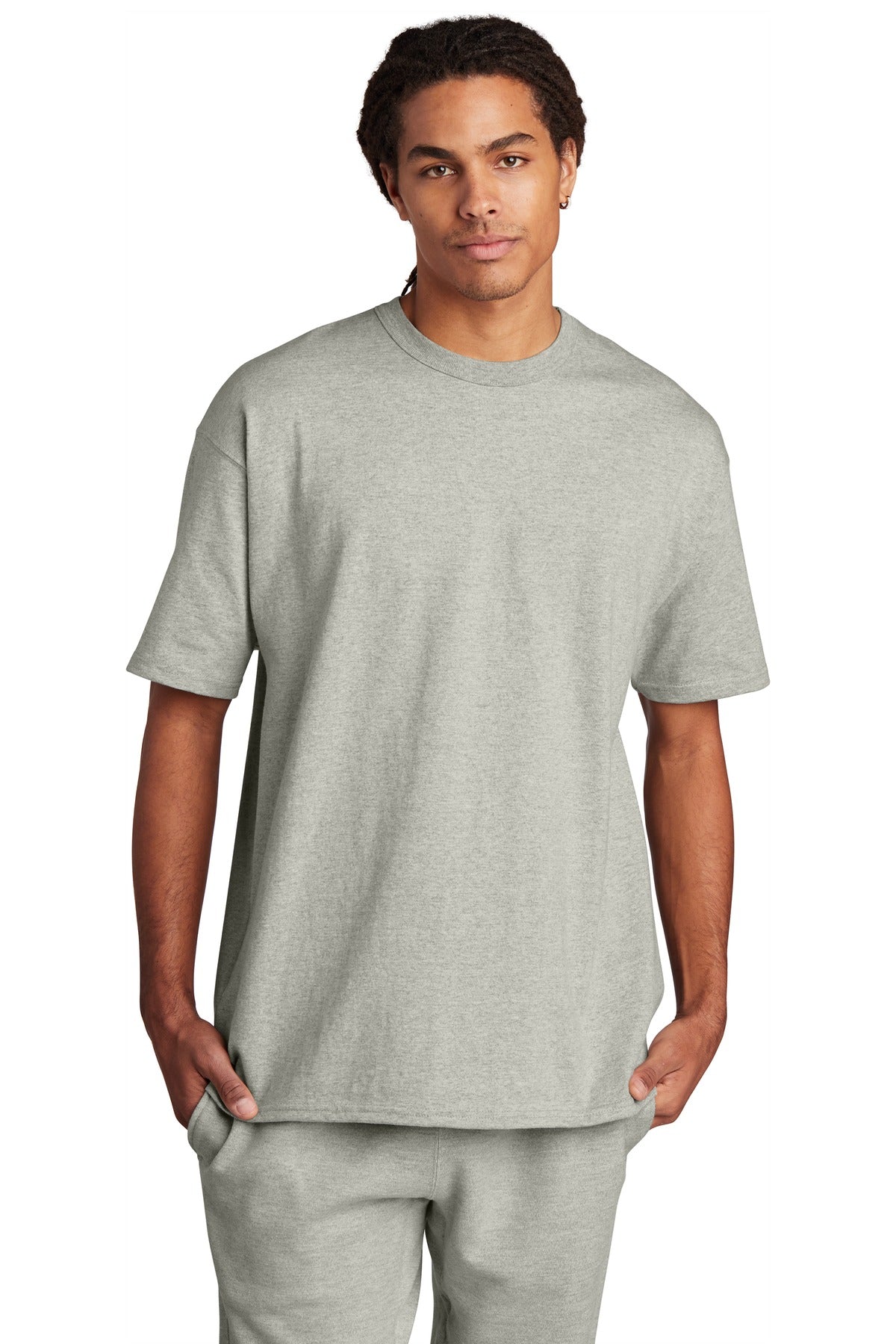 Champion ® Heritage 7-Oz. Jersey Tee - Oxford Grey - S