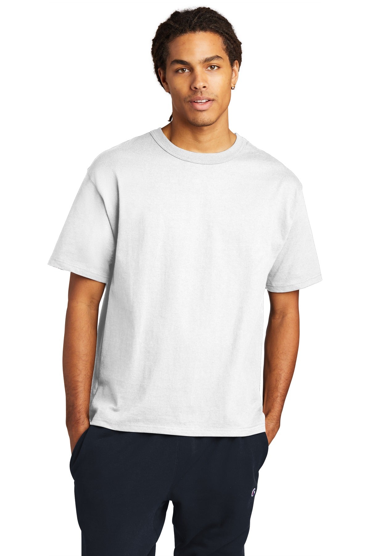 Champion ® Heritage 7-Oz. Jersey Tee - White - S