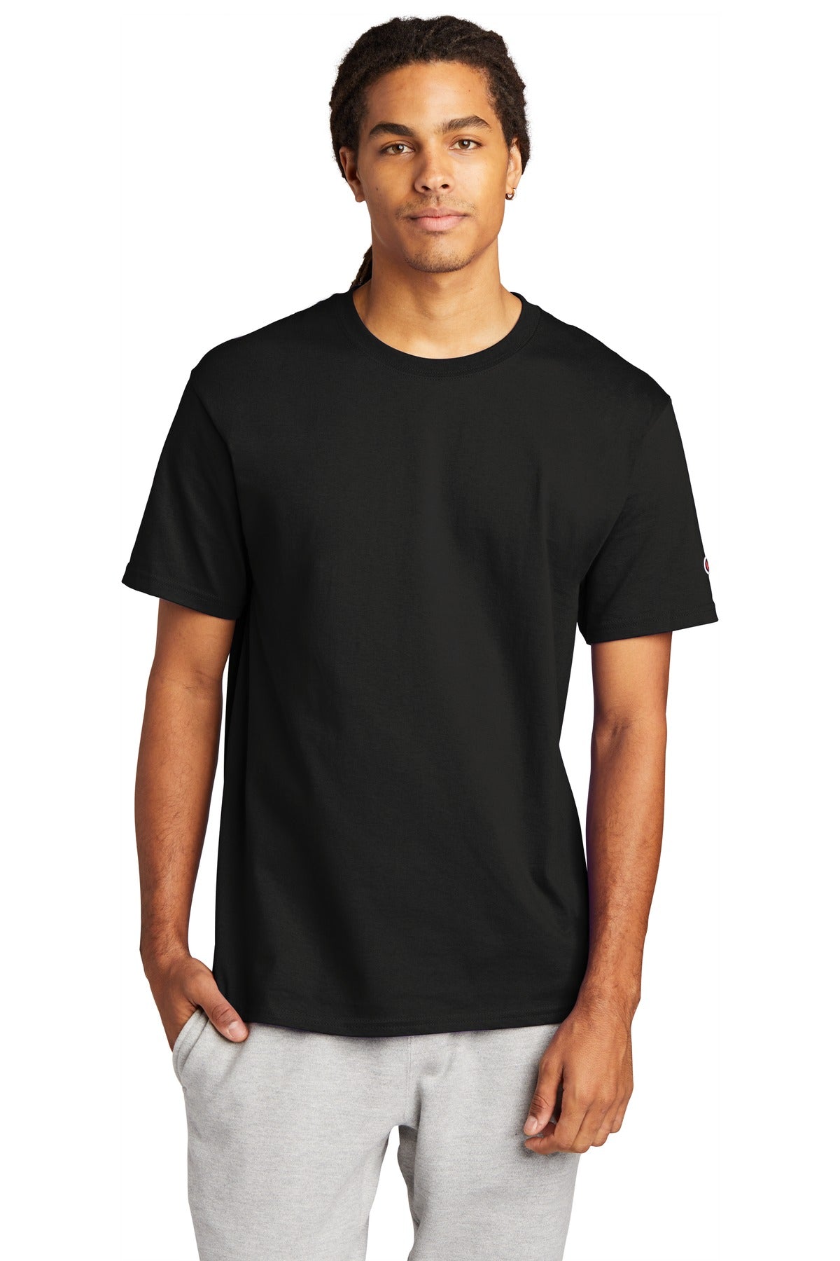 Champion ® Heritage 6-Oz. Jersey Tee - Black - S