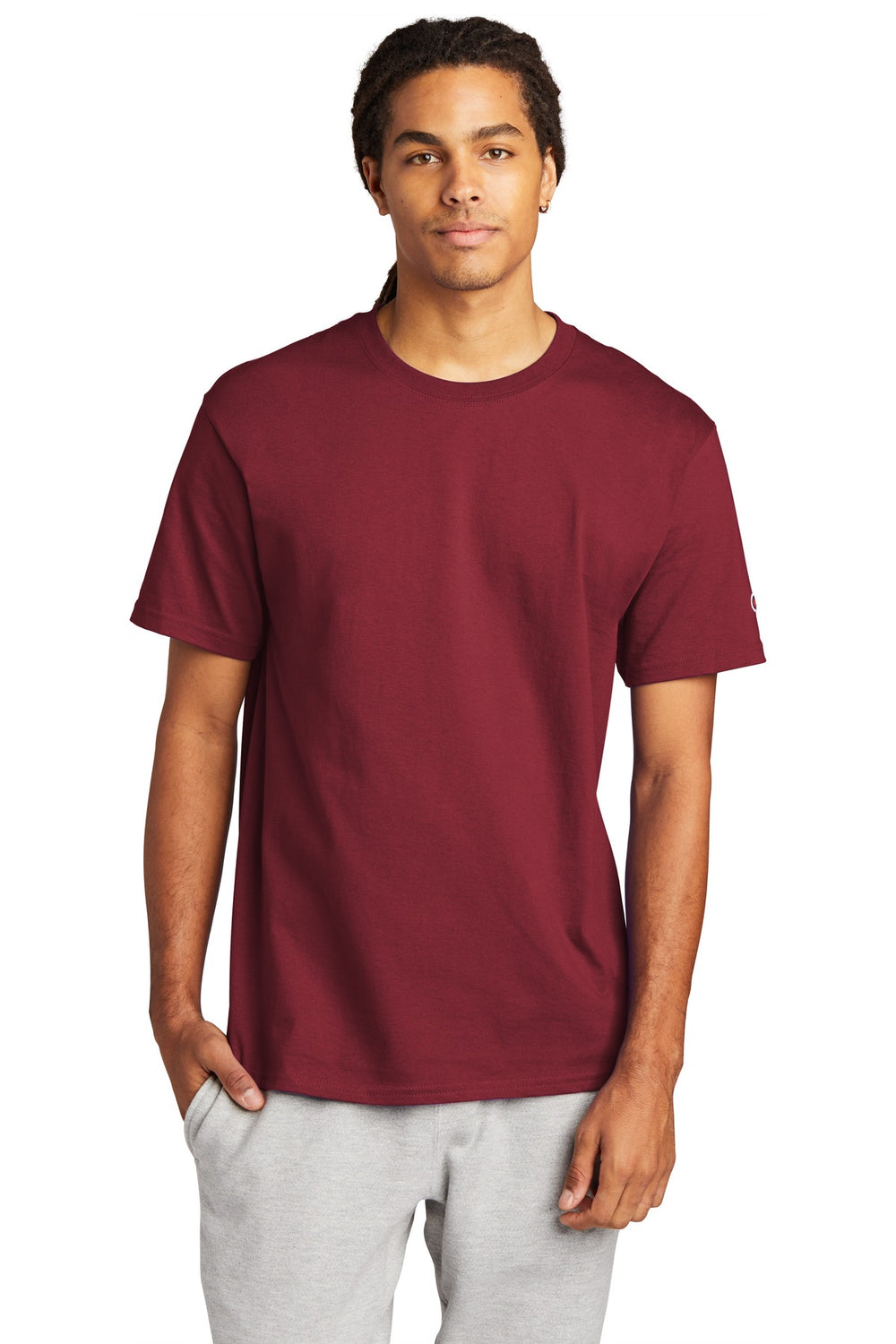 Champion ® Heritage 6-Oz. Jersey Tee - Cardinal - S