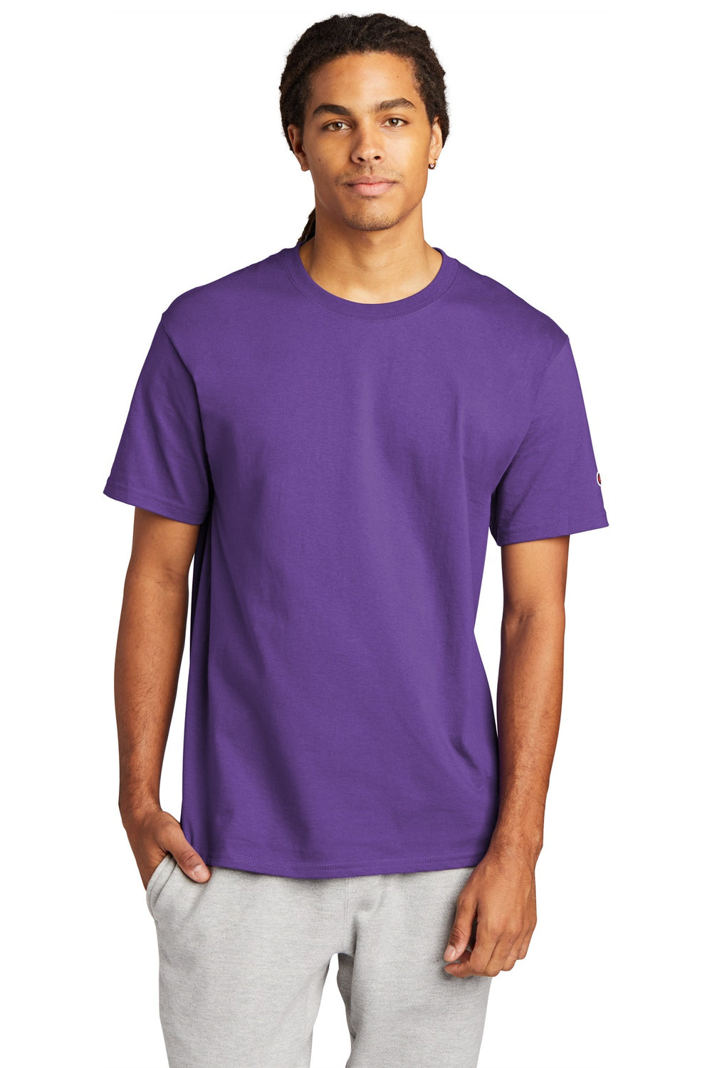 Champion ® Heritage 6-Oz. Jersey Tee - Purple - S
