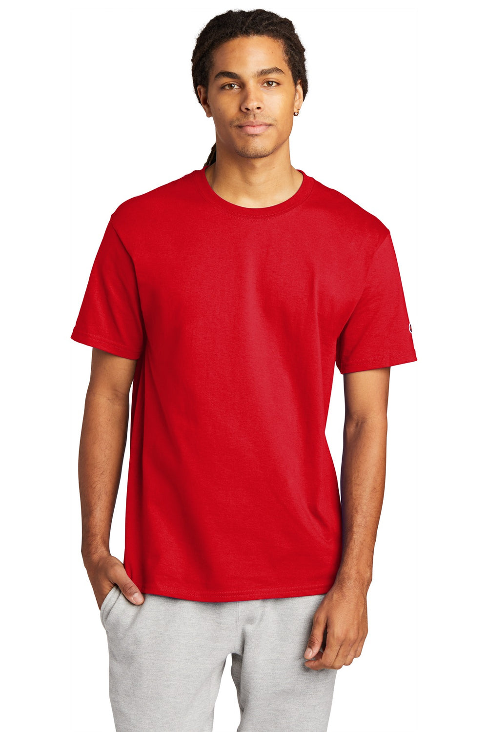Champion ® Heritage 6-Oz. Jersey Tee - Red - S