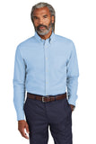 Brooks Brothers® Tall Wrinkle-Free Stretch Pinpoint Shirt - Newport Blue - LT