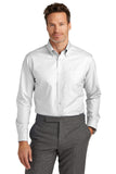 Brooks Brothers® Tall Wrinkle-Free Stretch Nailhead Shirt - White - LT