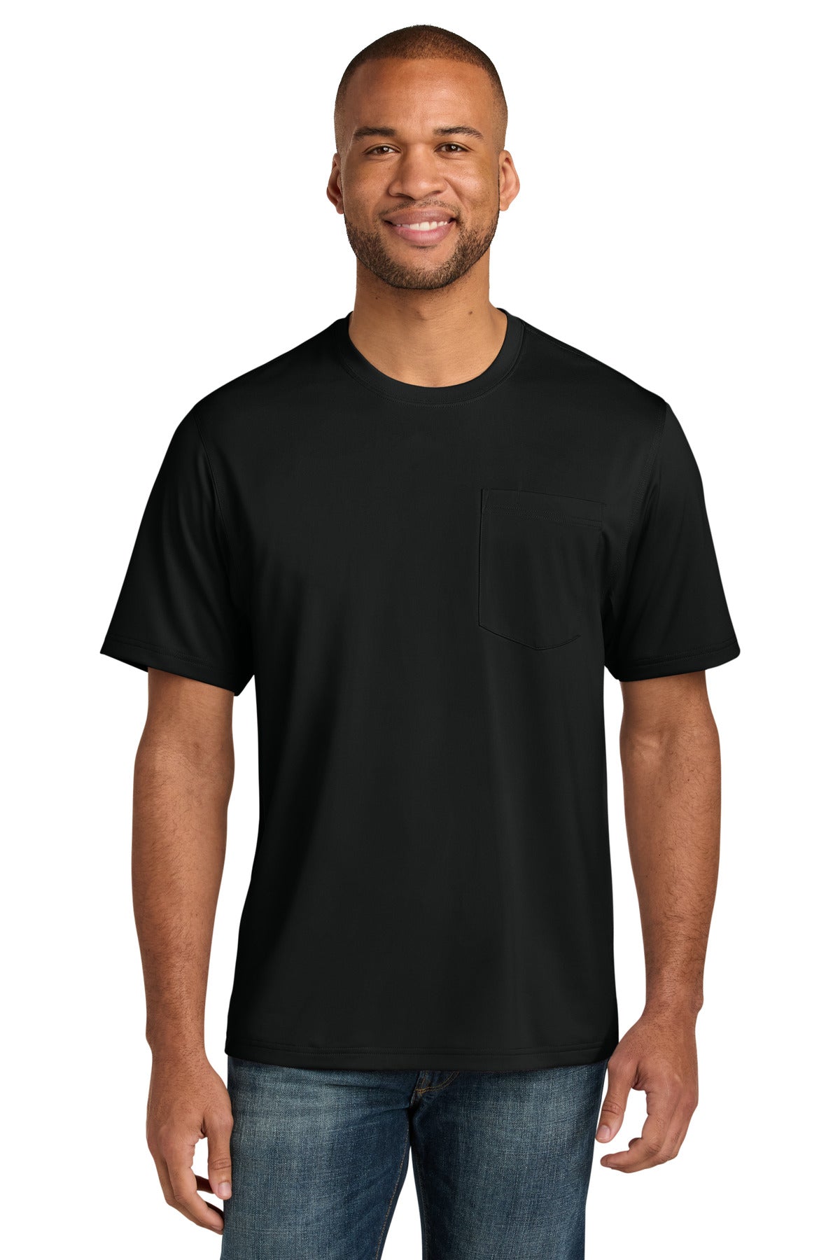 CornerStone® Tall Workwear Pro Short Sleeve Pocket Tee - Black - LT