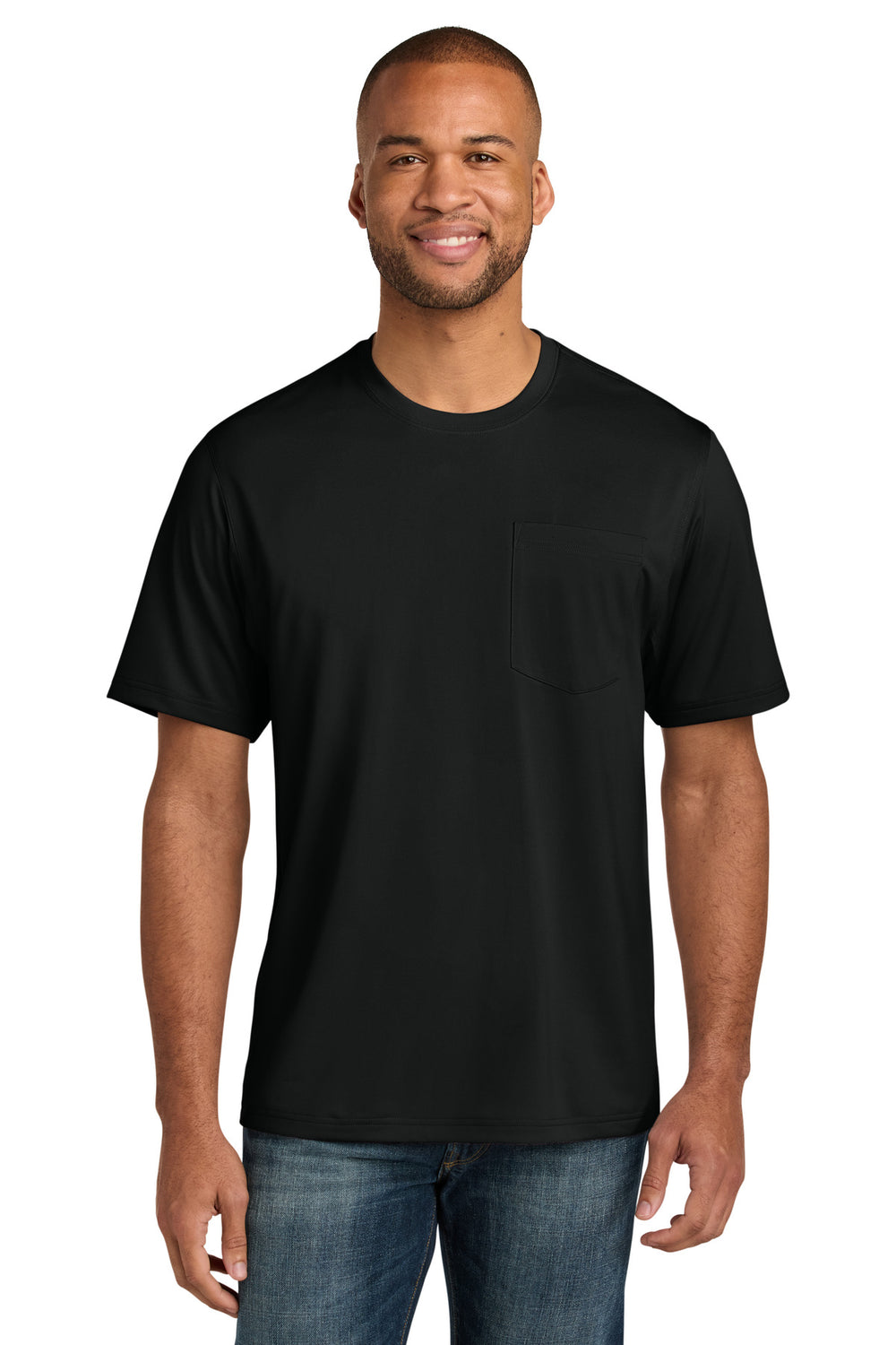 CornerStone® Tall Workwear Pro Short Sleeve Pocket Tee - Black - LT