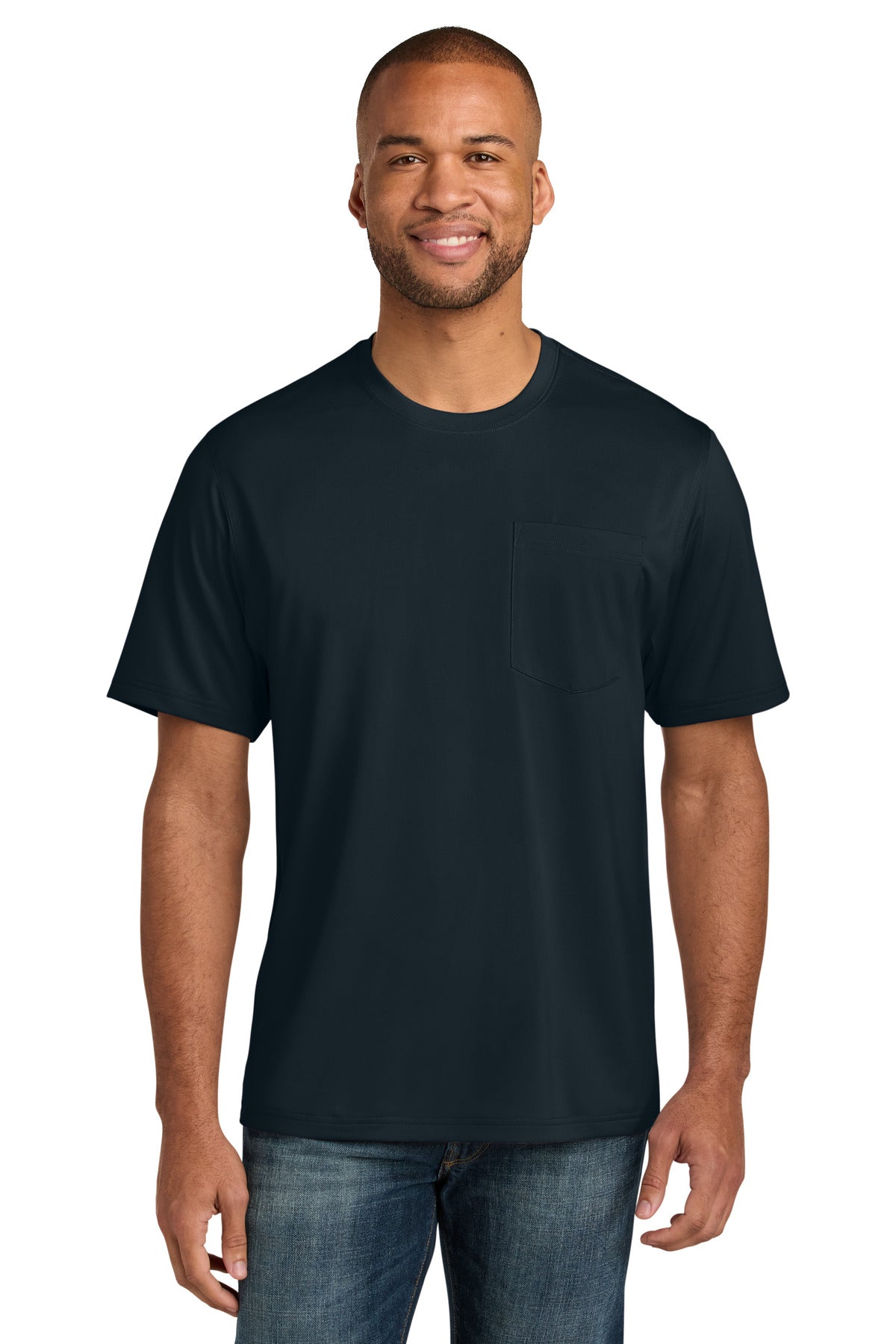 CornerStone® Tall Workwear Pro Short Sleeve Pocket Tee - Navy - LT