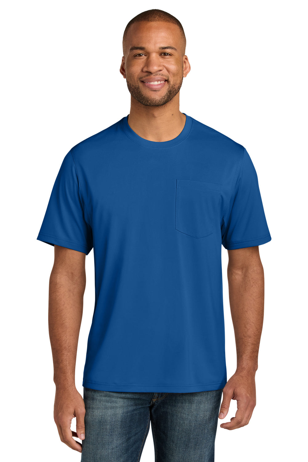 CornerStone® Tall Workwear Pro Short Sleeve Pocket Tee - Royal - LT